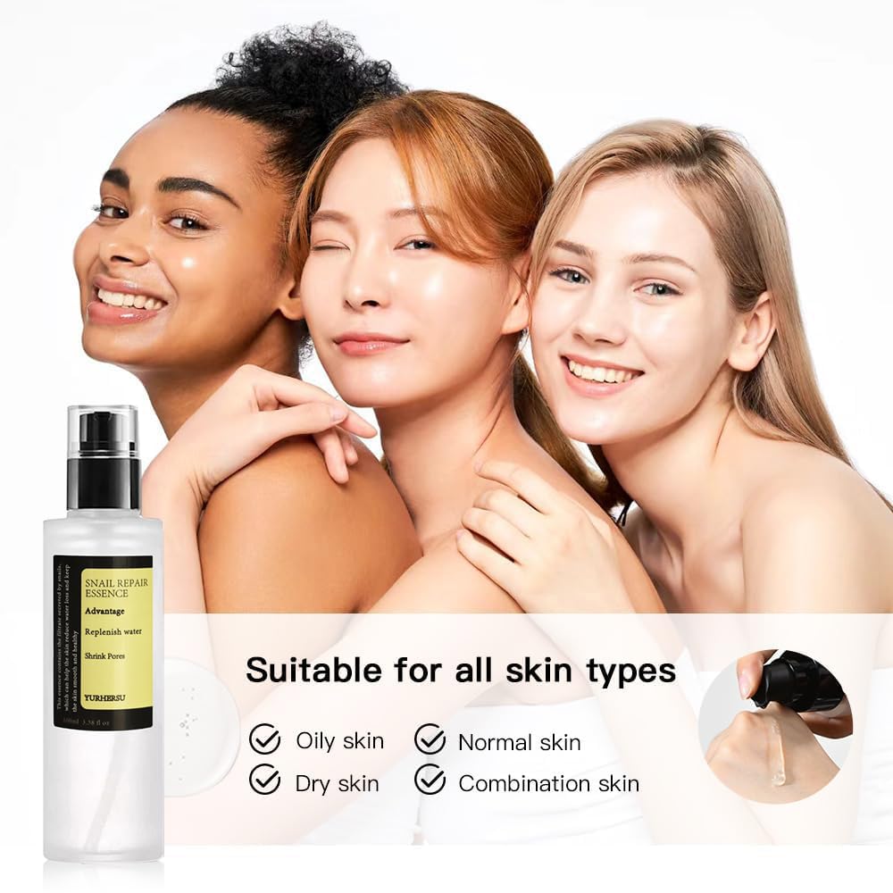 Revitalize Your Skin with Advanced Snail Mucin 96% Power Repairing Essence - Hydrating Anti-Aging Serum for Dull & Damaged Skin - 100 ML